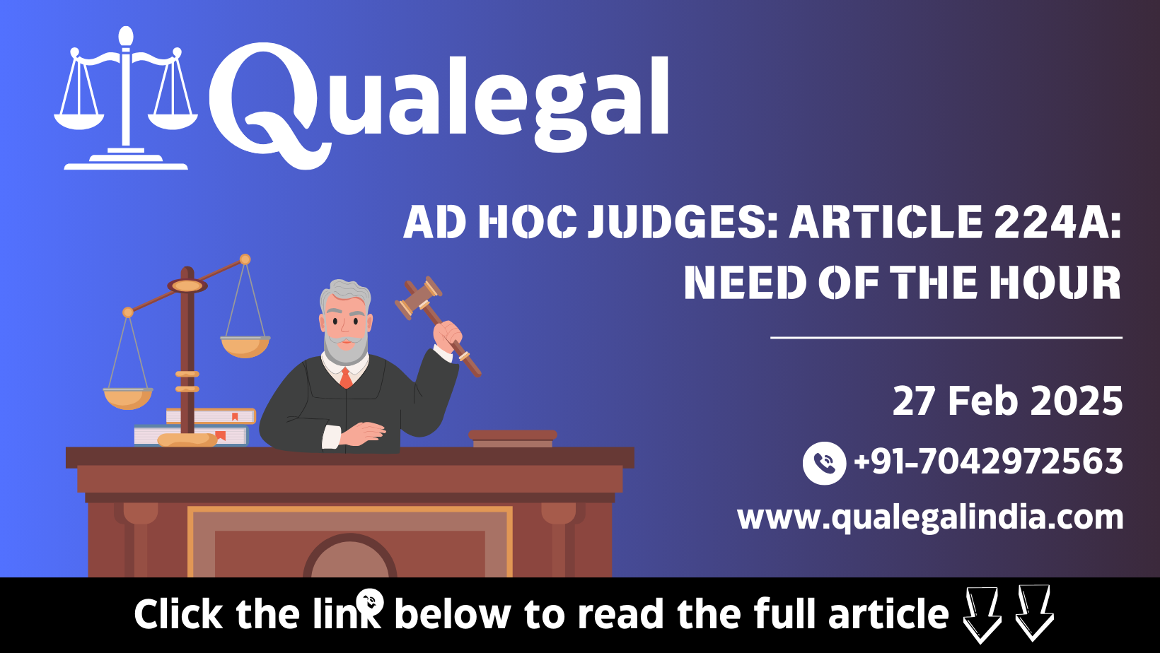 Ad hoc judges article 224A Supreme Court India 2025 legal update