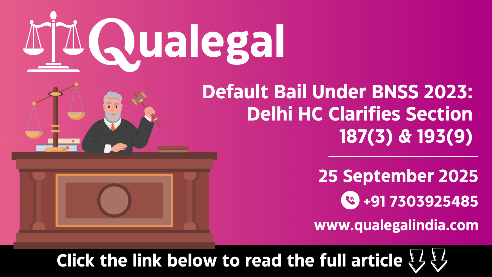 Default Bail Under BNSS 2023: Delhi HC Clarifies Section 187(3) & 193(9)
